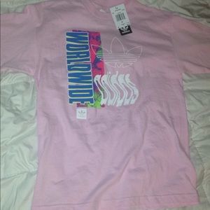 Pink Adidas shirt